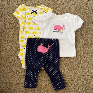 Carter’s baby girl outfit